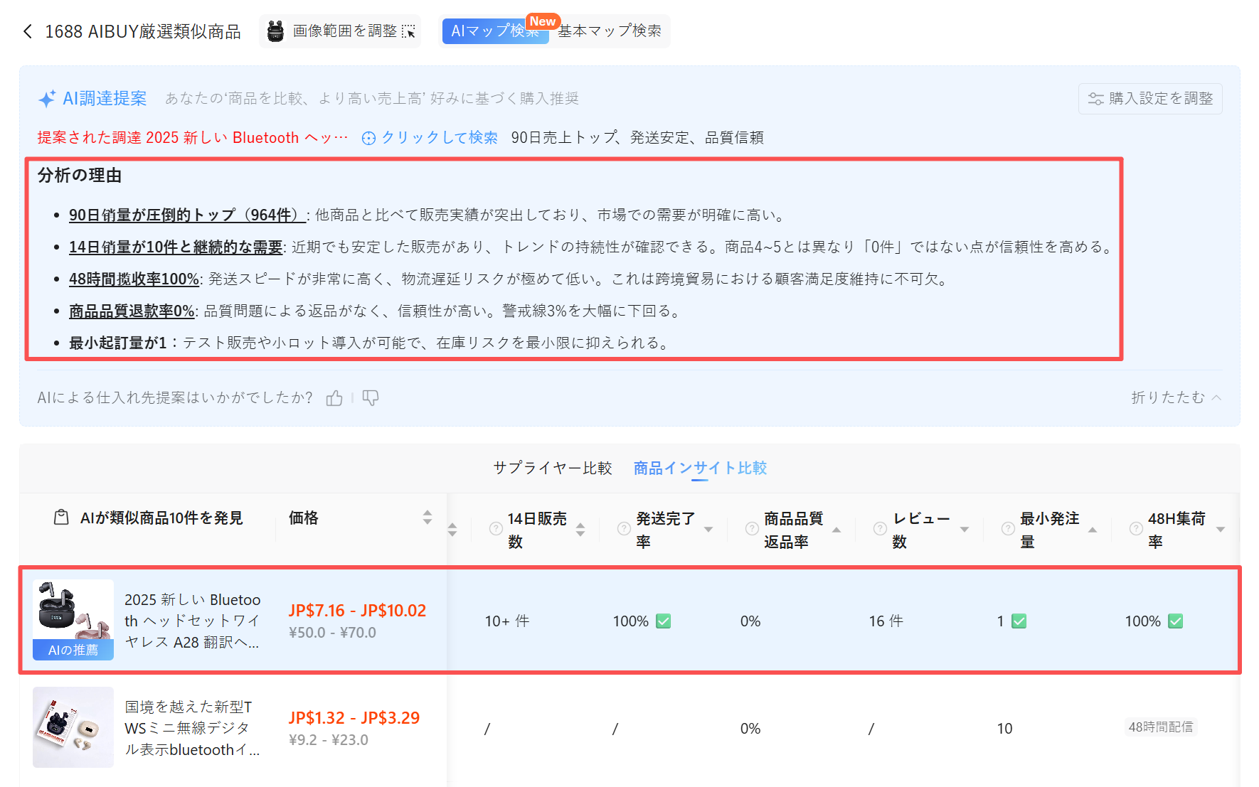 AI商品推荐