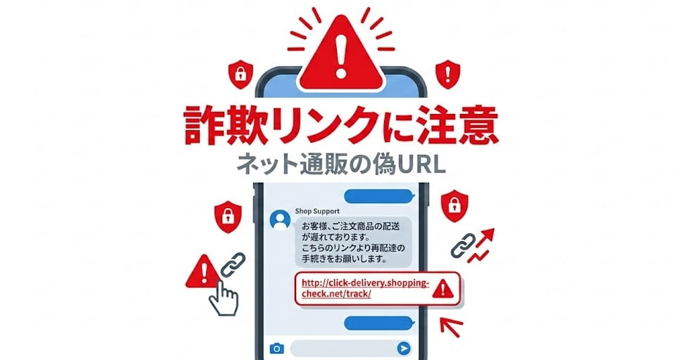 詐欺リンクに注意