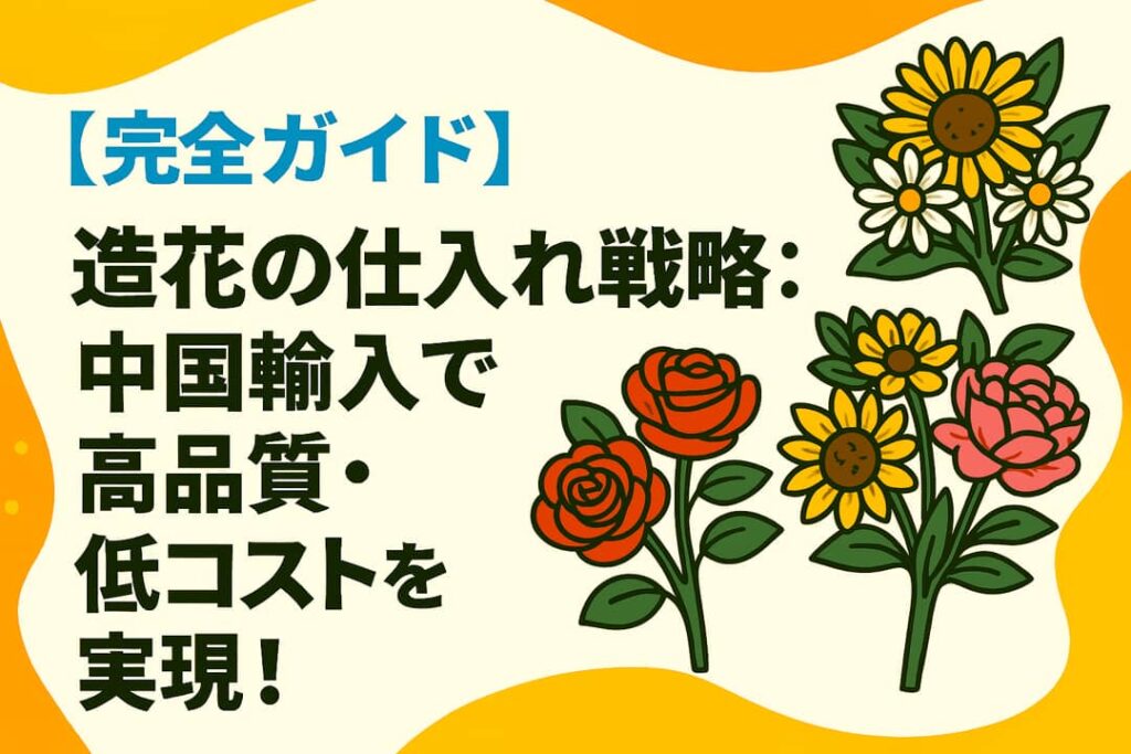 造花の仕入れ戦略：中国輸入で高品質・低コストを実現！