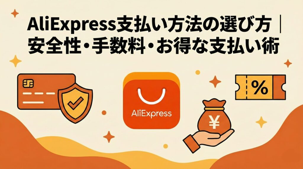AliExpress支払い方法の選び方｜安全性・手数料・お得な支払い術