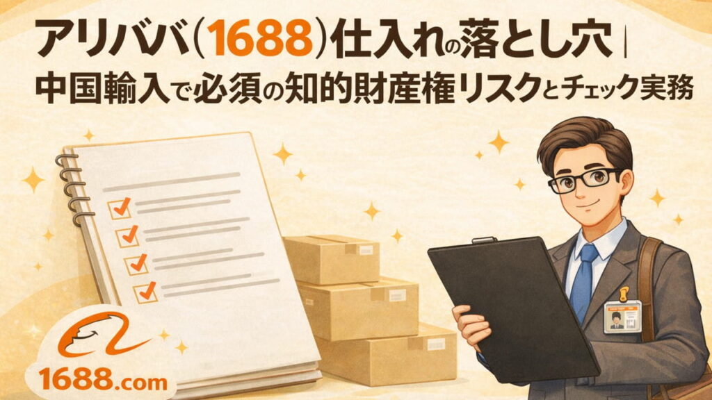 アリババ(1688)仕入れの落とし穴|中国輸入で必須の知的財産権リスクとチェック実務