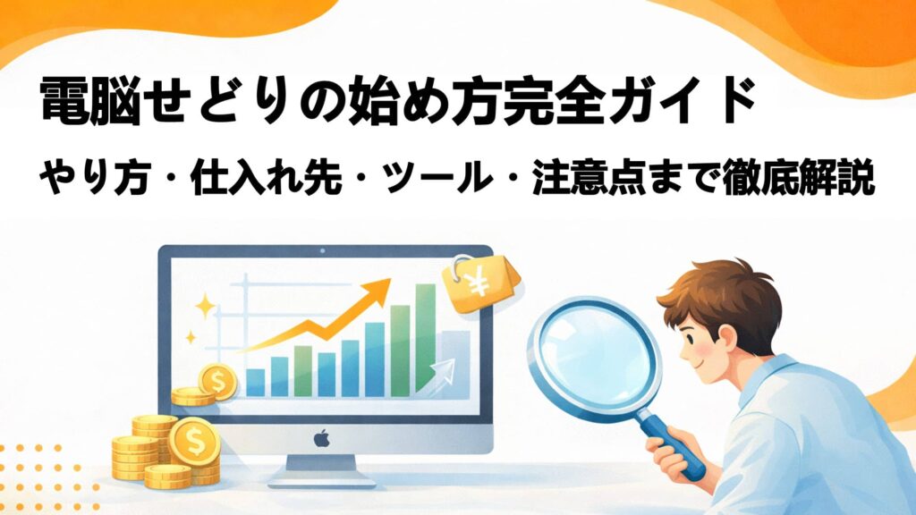 電脳せどりの始め方完全ガイド|やり方・仕入れ先・ツール・注意点まで徹底解説