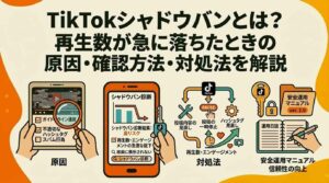 TikTokシャドウバンとは？再生数が急に落ちたときの原因・確認方法・対処法を解説