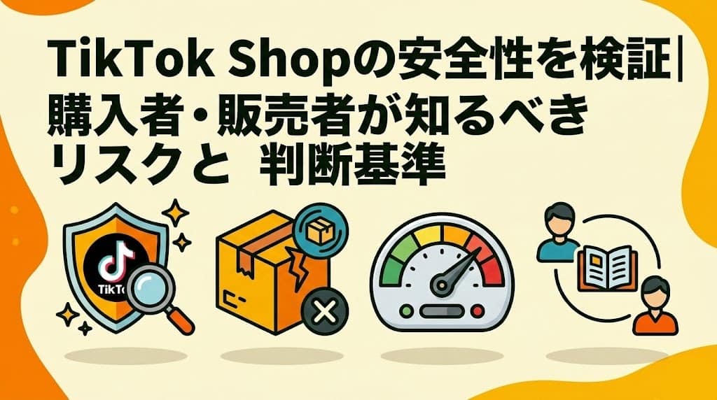 TikTok Shopの安全性を検証｜購入者・販売者が知るべきリスクと判断基準